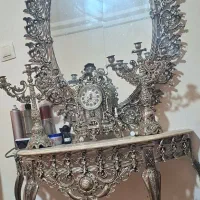 اینه شمعدان برنز