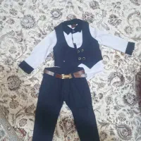 لباس پسرانه مجلسی سه تیکه با کمربند