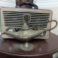 چراغ پی سوز قدیمی|کلکسیون اشیاء عتیقه|آبادان, |دیوار