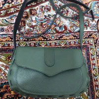 کیف چرم سبز سدری