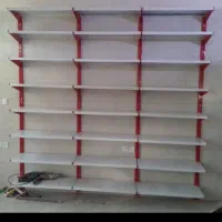 قفسه فلزی سفید پایه قرمز|فروشگاه و مغازه|جوادآباد, |دیوار