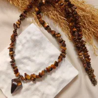 گردنبند چشم ببر سنگ قدرت و شجاعت