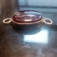 گردنی نقره با نگین عقیق یمنی درجه یک