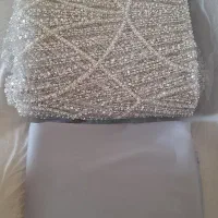 پارچه کار شده با ساتن مرلین