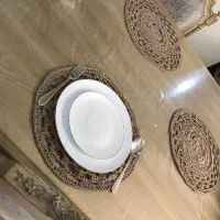 زیر بشقابی زیر گلدانی رافیا|صنایع دستی و سایر لوازم تزئینی|تهران, مینای شمالی (مخبر)|دیوار