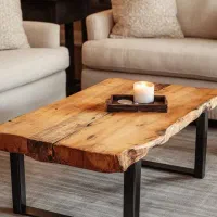 میز جلو مبلی و تی وی و کنسول چوبی روستیک|مبلمان خانگی و میز عسلی|ساری, |دیوار