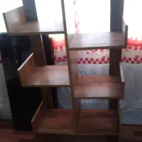 کتابخانه دو عدد ویترینی و مدل طبقه ای|کتابخانه، شلف، قفسههای دیواری|رشت, گلسار|دیوار