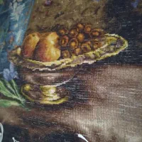 تابلو فرش گل برجسته بافت تبریز|تابلو فرش|کرمانشاه, |دیوار