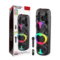 اسپیکر شارژی بلوتوثی100سانتی بیس دار خردکن قابلمه|سیستم صوتی خانگی|قم, سید معصوم|دیوار