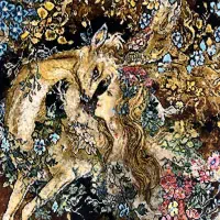 تابلو فرش مینیاتور دستبافت نیاز نوازش