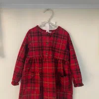 پیراهن پشمی دخترانه خارجی قواره دار