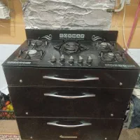 اجاق گاز پنج شعله صفحه شیشه ای