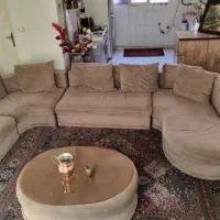 مبل۷نفره ترک با عسلی.۳ تخته فرش و گاز ۵شعله|مبلمان خانگی و میز عسلی|تهران, جی|دیوار