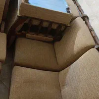 مبل راحتی بسیار راحت ومحکم وبا کیفیت چوب گردو|مبلمان خانگی و میز عسلی|اصفهان, تخت فولاد|دیوار