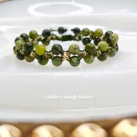 دستبند یشم بافت زیبا