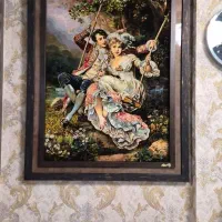 تابلوفرش دستباف بافت ابریشم