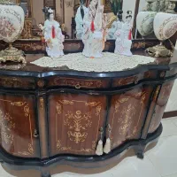 کنسول معرق سالم بدون شکستگی وخط وخش همراه باشیشه|بوفه، ویترین، کنسول|ملارد, |دیوار