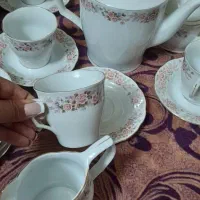 ست  گل قرمز قدیمی