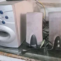 اسپیکر میکرولب و ساب  همراه  ۲عدد بلندگو ولوم دار|سیستم صوتی خانگی|مشهد, توس (بلوار توس)|دیوار