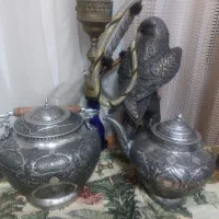 کتری وقوری مسی کتری طول ۵۳ عرض ۴۲