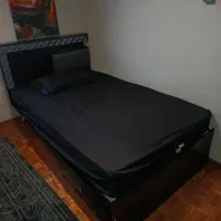 تخت خواب یک و نیم نفره مشکی