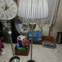 ساعت و آباژور ایستاده ست|چراغ خواب و آباژور|قزوین, |دیوار