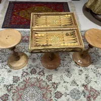 تخته نرد با میز ومخلفات
