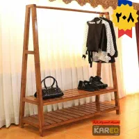 آویزهای چوبی مدل کمند/قفسه فلزی رگال کمد لباس/6 کد