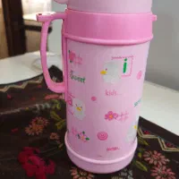 فلاکس استیل و قمقمه صورتی