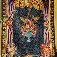 پرده ایی ابریشم|فرش|تهران, فرمانیه|دیوار