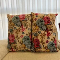 روبالشتی گلدار دو رو