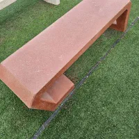 نیمکت3نفره سنگی شکل دار در3رنگ