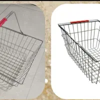 سبد دستی و کالسکه و سبد میوه فروشگاهی