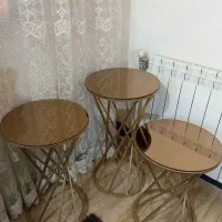 گل میز پایه فلزی