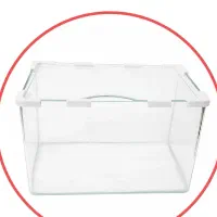 اکواریوم شیشه خم 55 سانت