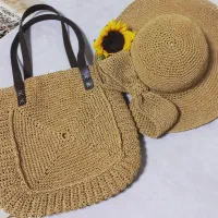 صندل رافیا  کیف  رومیزی  رانر جا دستمال کاغذی