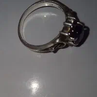 انگشتر زنانه نقره 925 عیار و یاقوت آبی و نگین