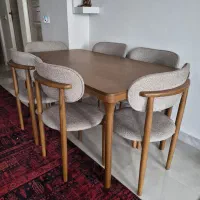 میز نهار خوری ۶نفره چوب نراد