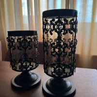 شمعدان فلزی دو عدد