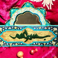 آینه تذهیب ومعرق  دست ساز زیبا|صنایع دستی و سایر لوازم تزئینی|مشهد, هفت تیر (آب و برق)|دیوار