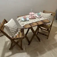 میز و صندلی چوبی