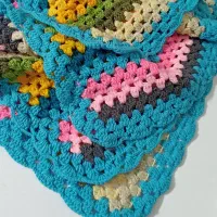 پتو دستبافت رنگین کمانی|رختخواب، بالش، پتو|مشهد, عبادی|دیوار