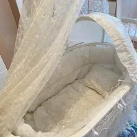 گهواره چوبی ترک برند baby tech و یک گهواره میلاد|تخت و صندلی بچه|محمدیه-قزوین, |دیوار