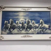 تابلو فرش ماشینی با قاب چوب