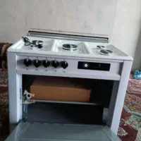فروش اجاق گاز برقی مدل فندق دار فر دار سفید نو