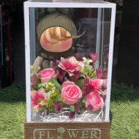 باکس گل و عروسک روسی