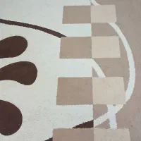 فرش کار کرده  مدل فانتزی