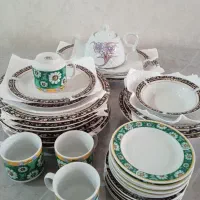 بشقاب چینی قوری فنجان نلبعکی پیش دستی