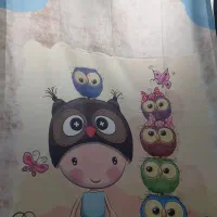 ۲عددپنل پرده پانچ طرح کودک نو