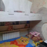 تخت دو طبقه در حد نو|تخت و سرویس خواب|ملارد, |دیوار